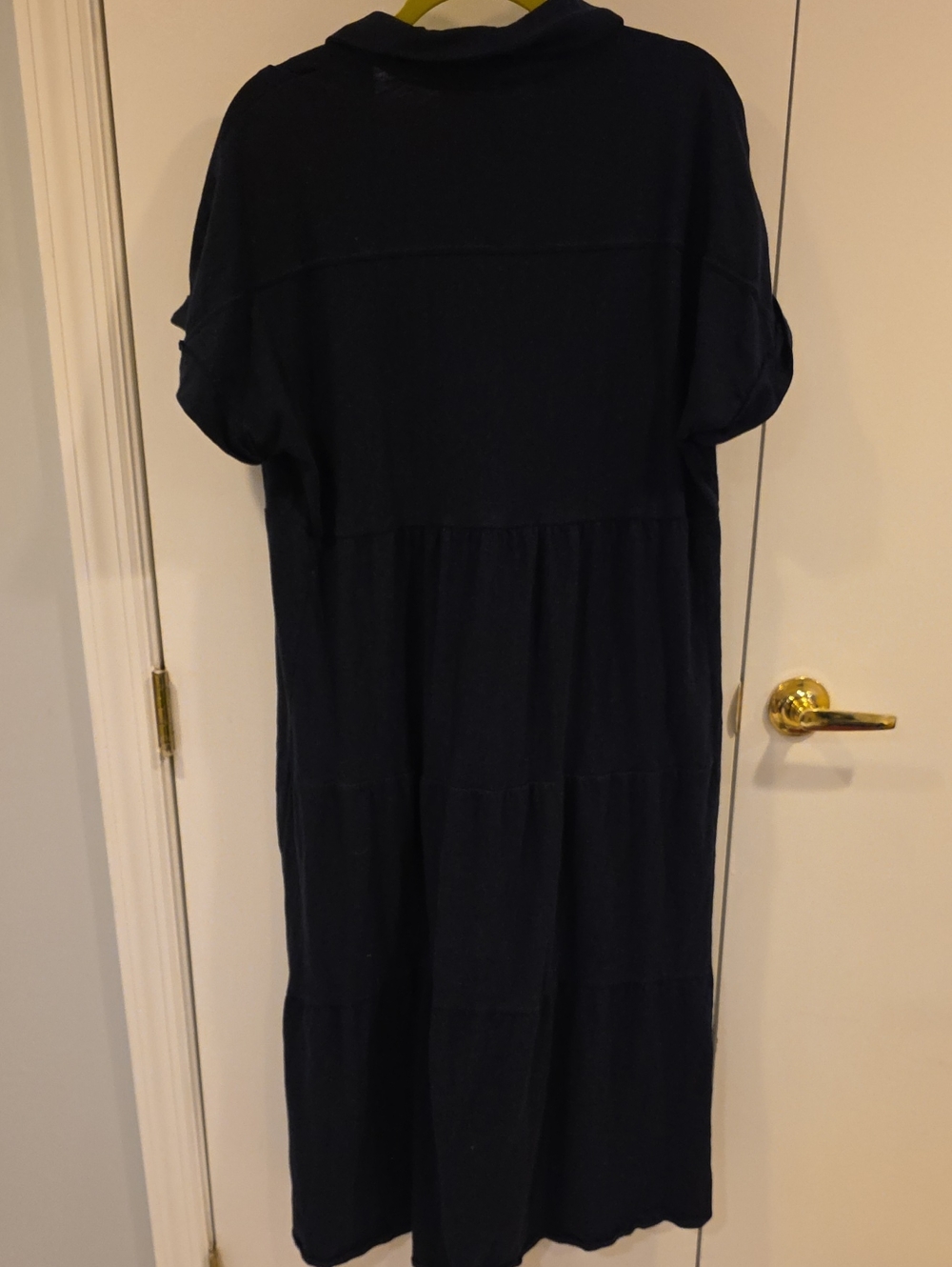 Tommy Hilfiger Navy Polo Tiered Midi Dress - Picture 7 of 7